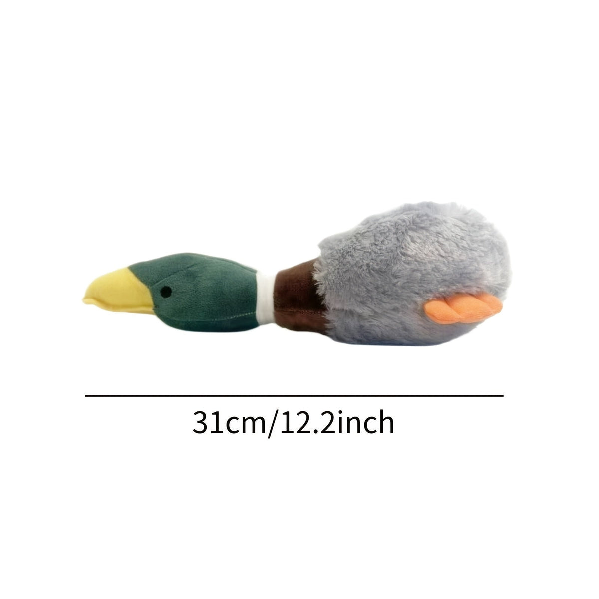 Velvet Goose Squeaky Plush Dog Toy – Soft PV Velvet Sound-Making Pet Toy for Dogs, Cute Goose Design Interactive Chew & Cuddle Toy, Durable Stuffed Animal for Small to Medium Dogs