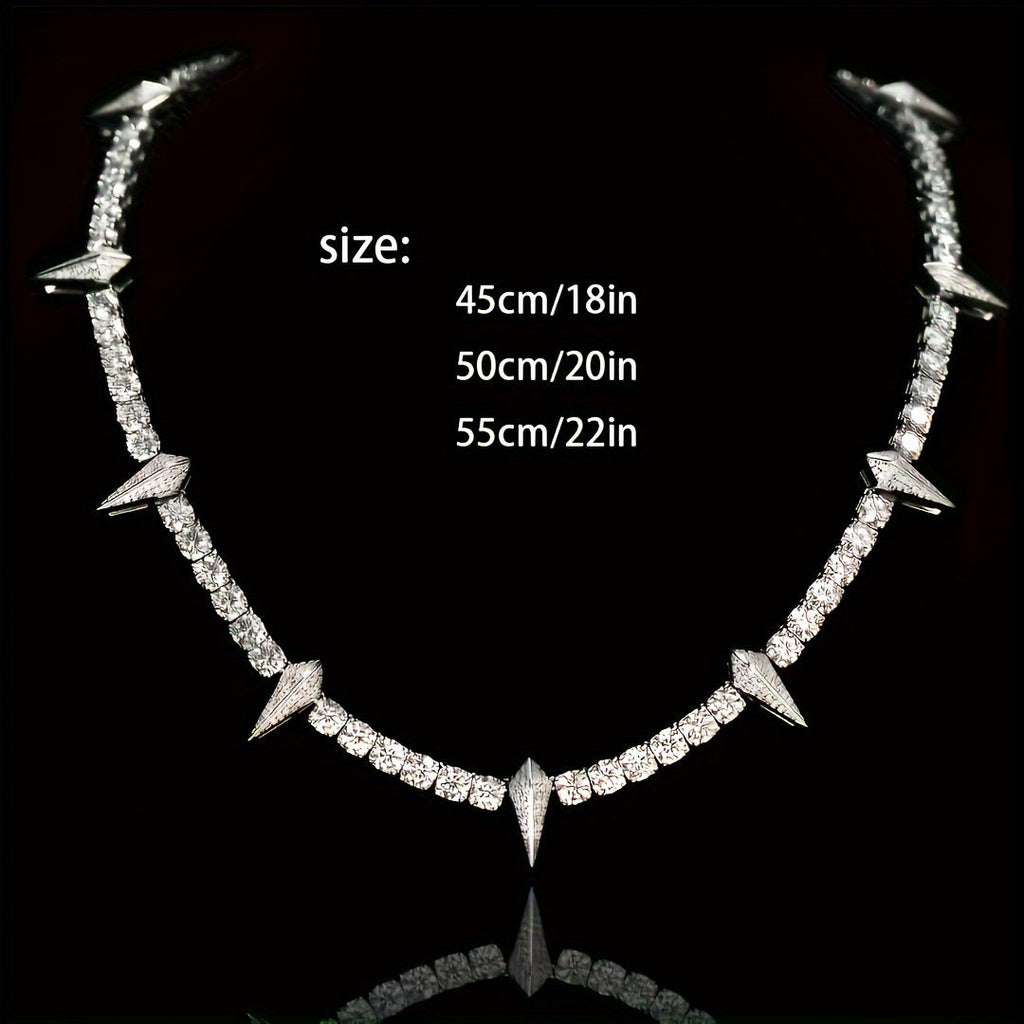 Wolf Tooth Pendant Necklace for Men Gothic Tribal Spike Chain Necklace Bold Statement Jewelry Sizes 18 20 22 Inch Gift for Him Christmas Valentine Birthday