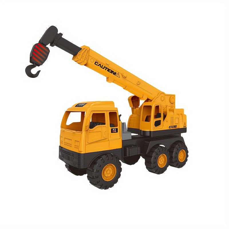 Large Engineering Construction Vehicle Toy for Kids - Choose Excavator, Crane, Mixer Truck or Dump Loader | Manual Operation Simulation Truck, STEM Construction Toy for Boys Ages 3+, Birthday Gift