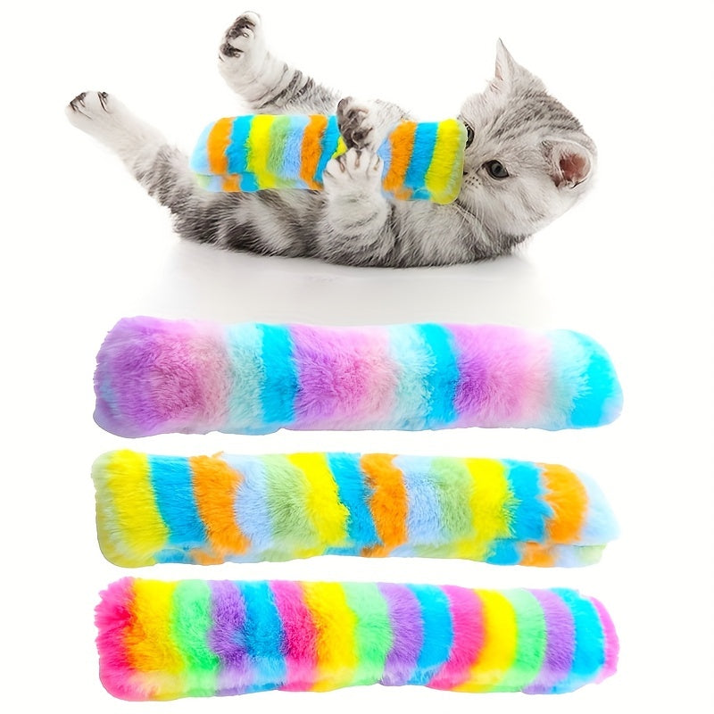 Interactive Cat Toy Set – Plush Pillow, Chew Toy & Squeaky Toy Bundle for Indoor Kittens & Cats, Soft Bite-Resistant Multi-Play Pet Toy Kit