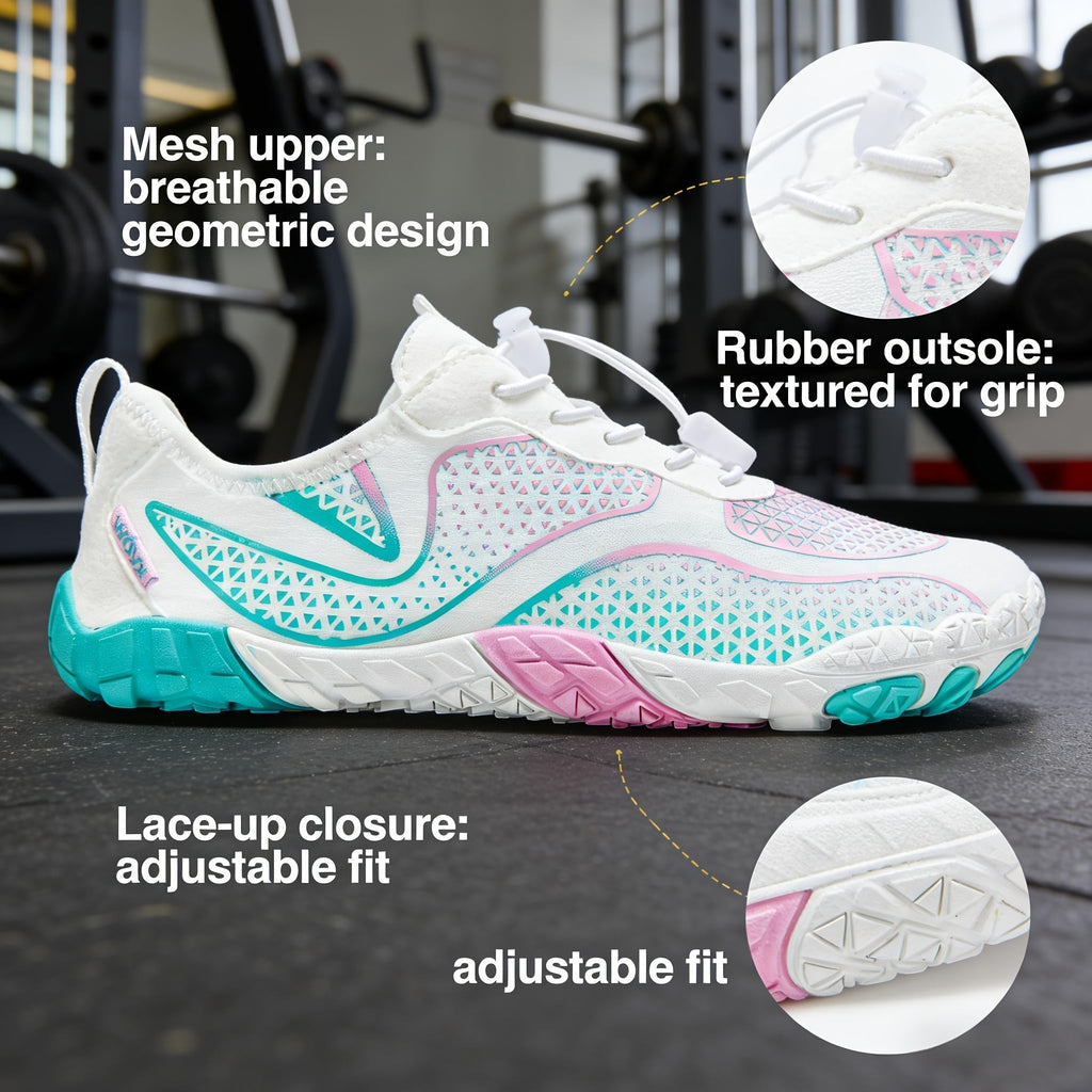 Women's Barefoot Water Shoes Wide Toe Box – Lightweight Non-Slip Breathable Aqua Shoes for Beach, Pool, Hiking & Walking, Athletic Minimalist Footwear US Size 6-11, Multiple Colors
