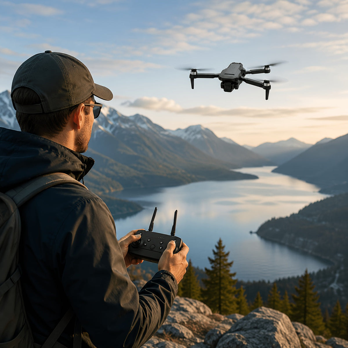 Skywing X1 4K Drone with Obstacle Avoidance Screen Remote Control USB Charging Beginner Friendly for Vlog Photography Adults Teens Gift Age 18+