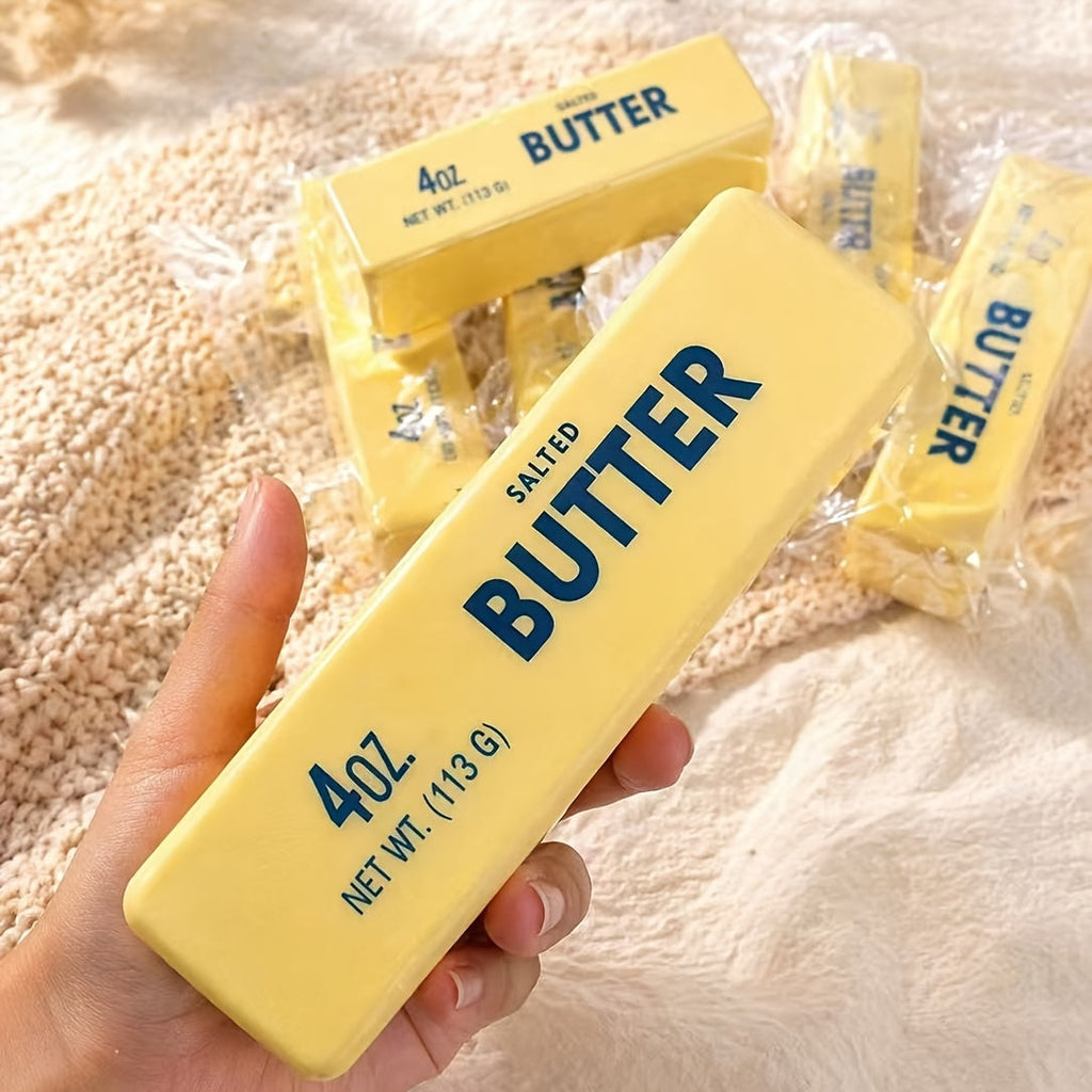 6pcs Butter Stick Squishy Toys Ultra Soft Slow Rising Food Shaped Sensory Fidget Toys for Stress Anxiety Relief Kids Teens Adults Party Favors Classroom Prizes Birthday Holiday Gifts – 3 Classic + 3 New Styles
