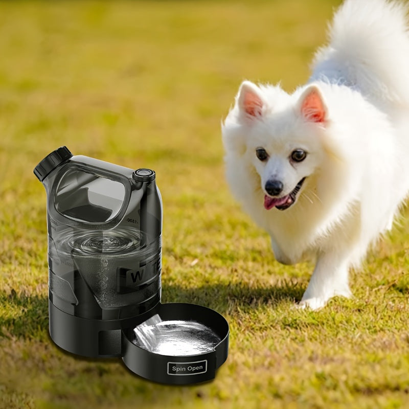 Dog Water Bottle Dispenser 3000ml/101oz with Pull-Out Drinking Bowl - Portable Travel Water Bowl for Dogs Camping Hiking Walking Park Beach - Large Capacity Pet Water Bottle Leak-Proof BPA-Free