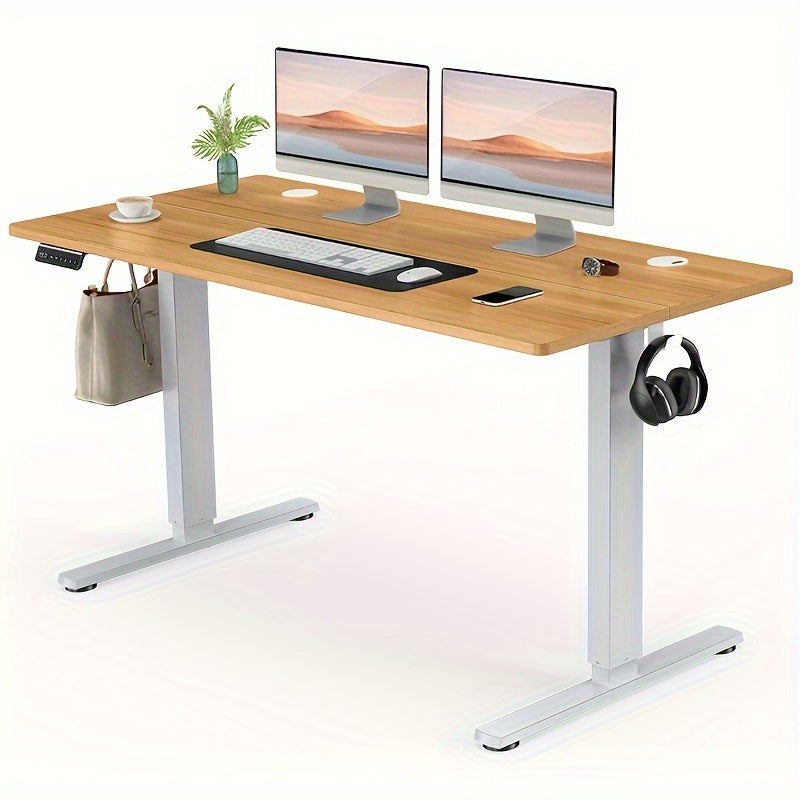 Electric Standing Desk Adjustable Height 40 48 55 63 Inch – Sit Stand Up Desk with Memory Controller & Anti-Collision, Ergonomic Home Office Gaming Workstation, Multiple Colors & Sizes