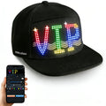 Programmable LED Hat APP Controlled Scrolling Text Animation Light Up Cap Unisex Adjustable Smart LED Baseball Cap for Party Wedding Valentine's Day Carnival Festival Men Women