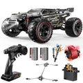 1:10 Brushless RC Car for Adults 37+ MPH - 4WD High Speed Off-Road Monster Truck, 2x3S 11.1V Battery 40-Min Runtime, Metal Gear Servo, Oil-Filled Shocks, Extra Swing Arms | Professional RC Crawler Gift