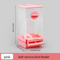 Parrot Automatic Feeder Anti-Spill Shell Separator Hanging Food Box for Cockatiels Budgies Parakeets – All-In-One No Battery Bird Feeder with Anti-Splash Guard 1pc