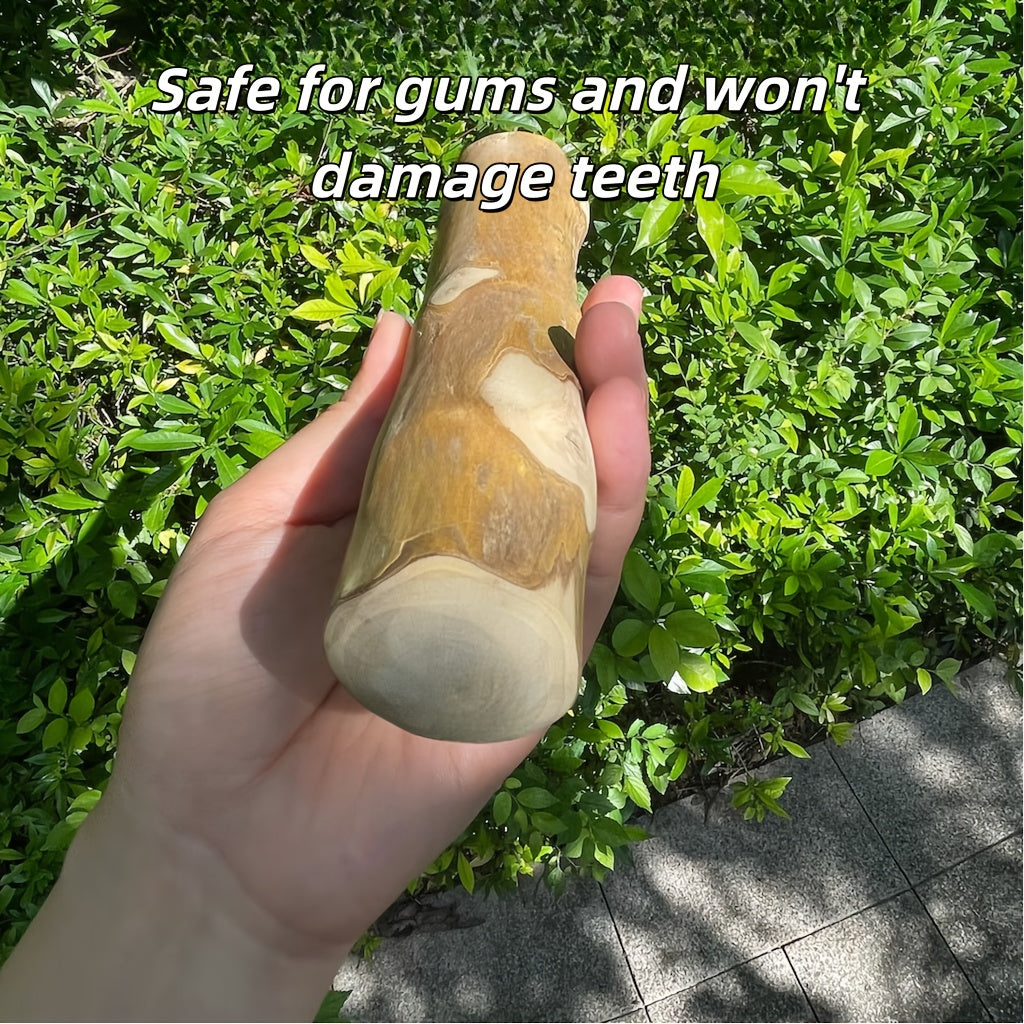 Natural Coffee Wood Dog Chew Stick Reduces Tartar Relieves Anxiety Prevents Destructive Chewing Protects Furniture Long-Lasting Safe Chew Toy for Dogs 8.3 Inch