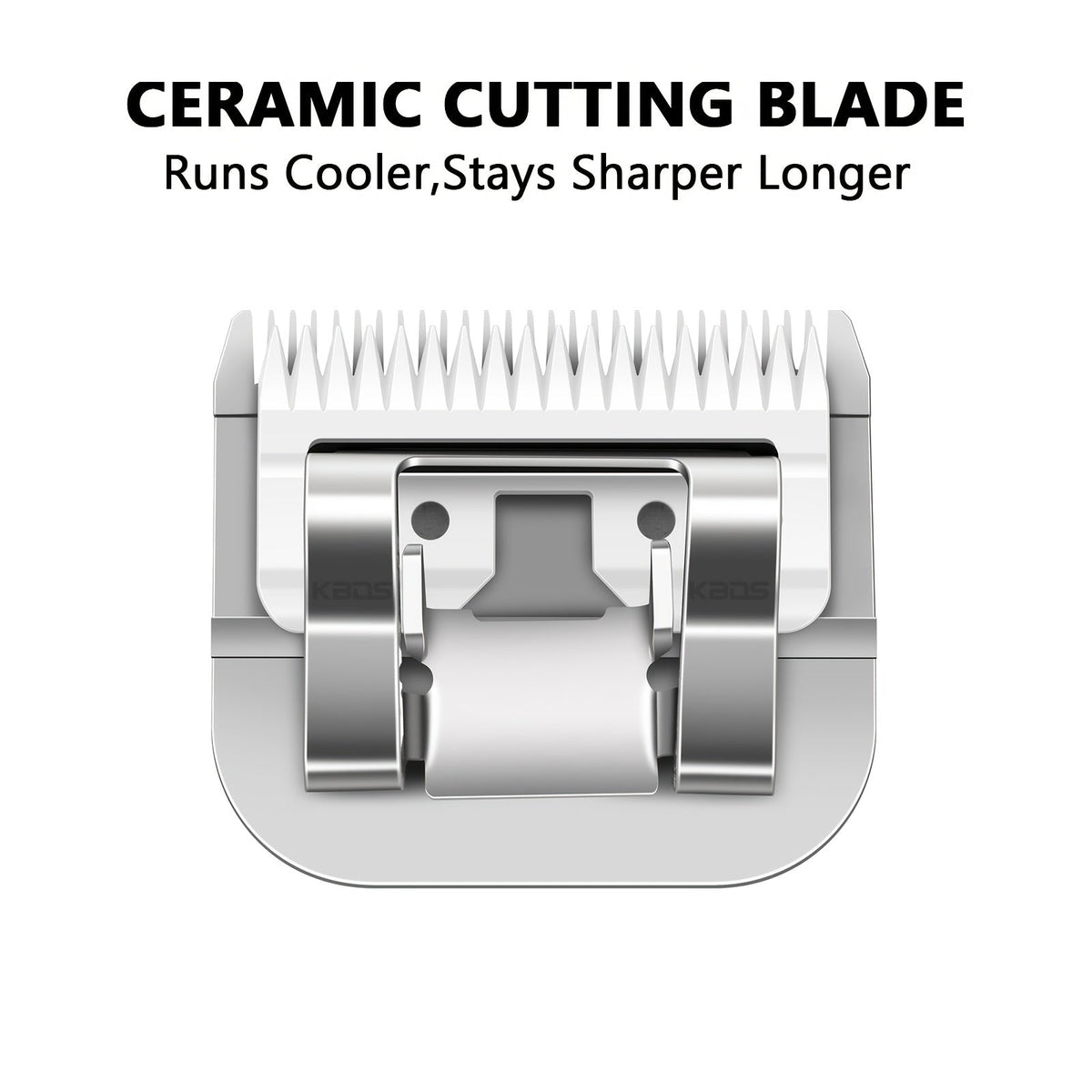 Detachable Ceramic Pet Clipper Blade #10 - High Carbon Steel, Compatible with Andis, Oster & A5 Clippers - Professional Dog Grooming Replacement Blade (1/16" / 1.5mm Cut)