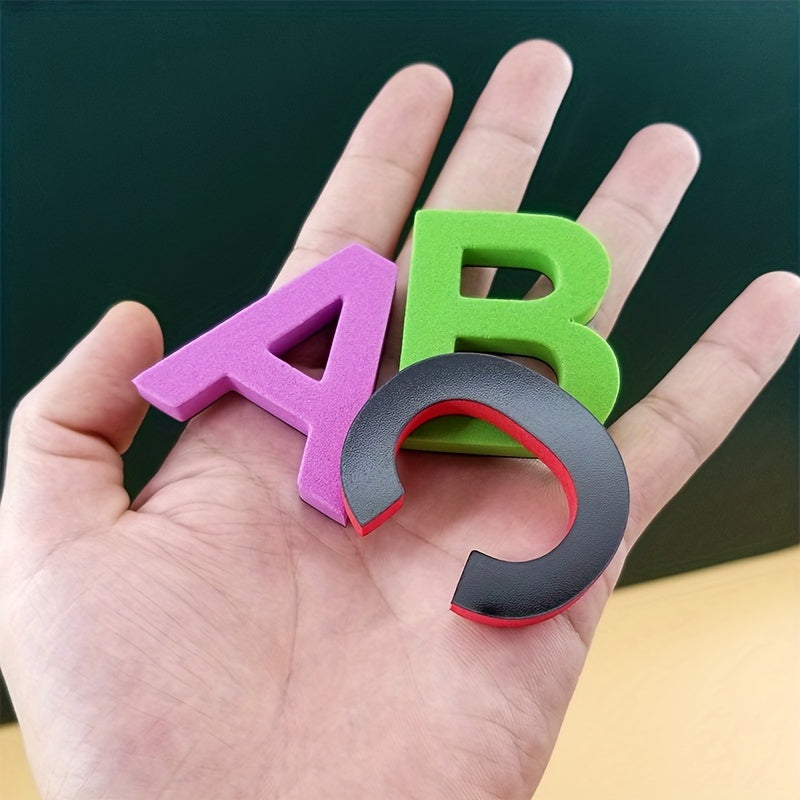 50 Pcs Magnetic Letters and Numbers for Kids Colorful Alphabet Refrigerator Magnets Educational Fridge Stickers Learning Toy for Toddlers Preschool Spelling Reading ABCs 123s Gift Random Colors