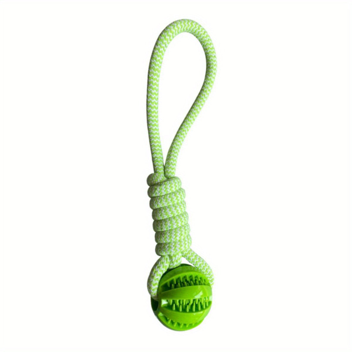 Heavy-Duty Braided Rope Dog Chew Toy with Textured Handle & Interlocked Rope Ball – Power Chewer Teeth Cleaning Tug Toy for Large Dogs, Fetch & Tug-of-War Training, Durable Molar Bone