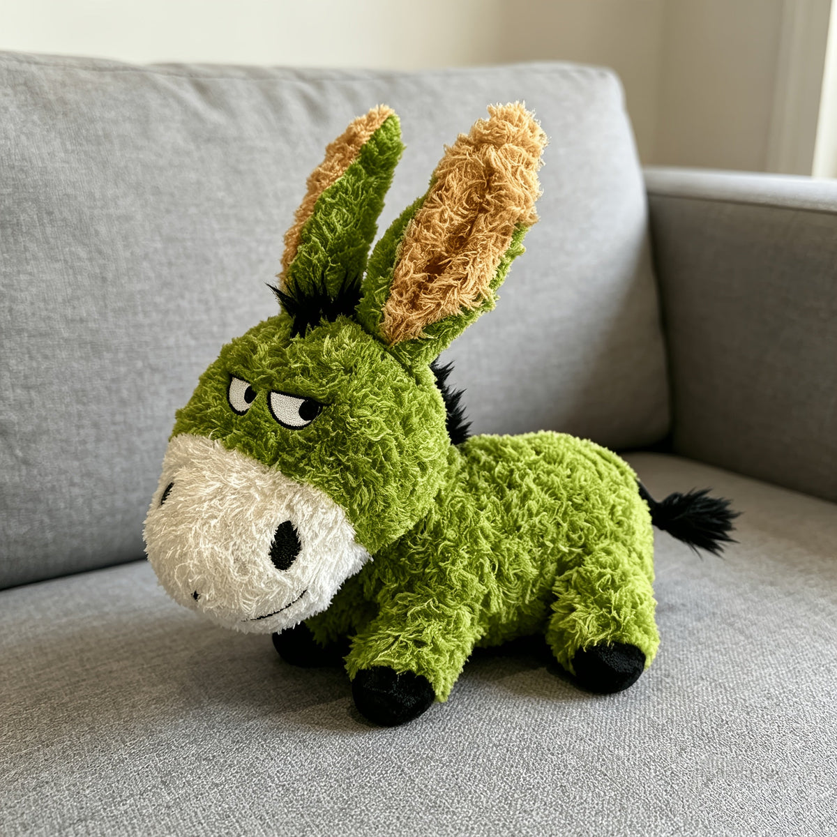Double-Layer Composite Reinforced Squeaky Donkey Chew Toy – Thickened Anti-Chew Plush Pet Toy for Dogs & Cats, Puppies & Kittens, Durable Wear-Resistant Interactive Squeaker Toy