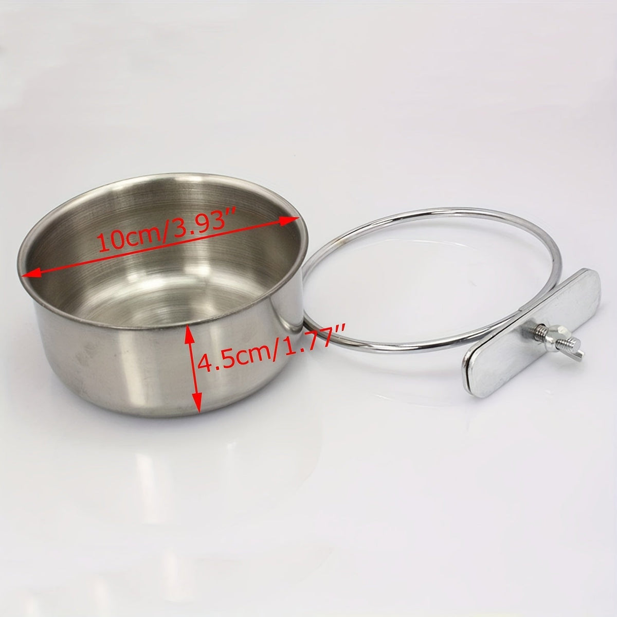 Bird Cage Feeder & Water Bowl Set – 2-Pack Parrot Food Water Bowls with Clip-On Bracket, Sturdy Plastic Bird Feeder Cups for Parakeets Cockatiels Canaries & Small Pet Birds
