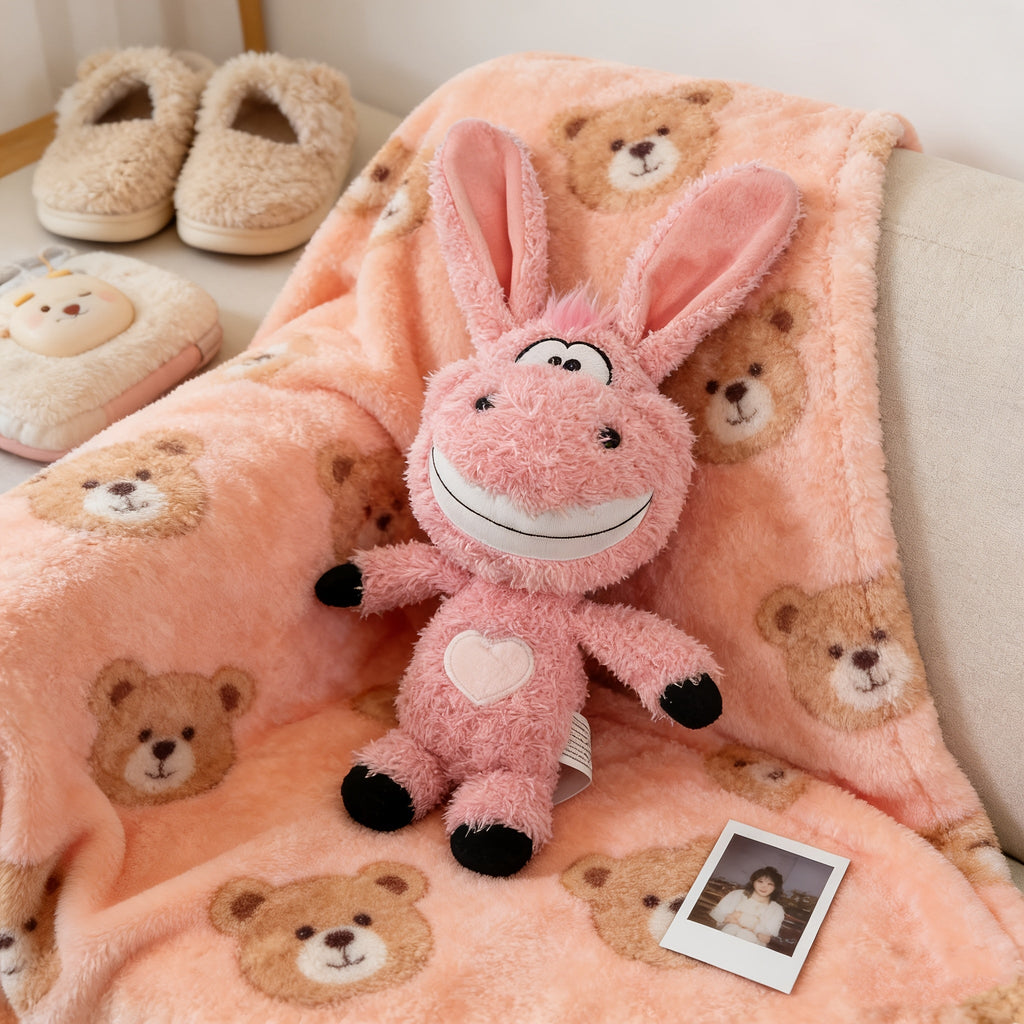 Funny Donkey & Rabbit Squeaky Dog Toy – Thickened Bite-Resistant Plush Toy, Interactive Exercise & Entertainment for Dogs – High-End Squeaky Plush Pet Gift