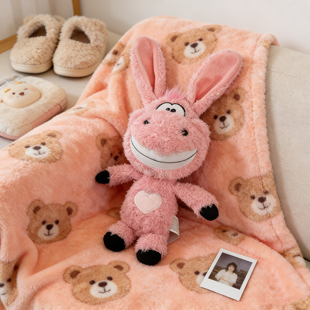 Funny Donkey & Rabbit Squeaky Dog Toy – Thickened Bite-Resistant Plush Toy, Interactive Exercise & Entertainment for Dogs – High-End Squeaky Plush Pet Gift