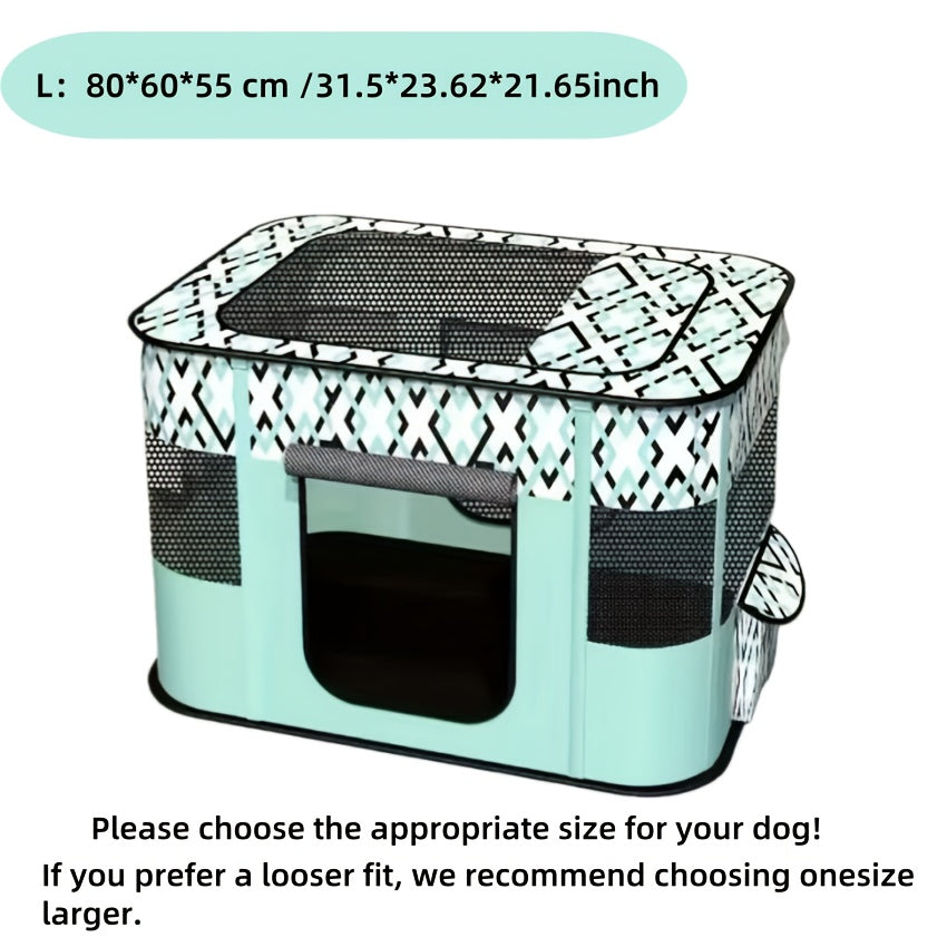 Foldable Pet Playpen with Storage Bag – Portable Indoor Outdoor Dog Cat Exercise Kennel & Puppy Kitten Playpen, 4 Sizes M/L/XL/XXL for Cats Dogs Rabbits, Travel & Camping Ready