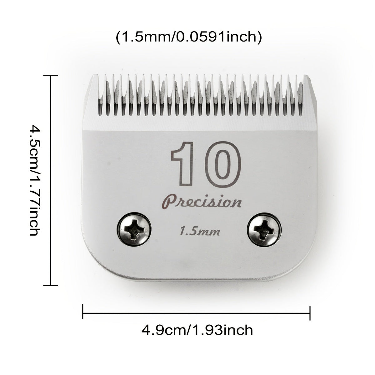 4-Pack A5 Dog Grooming Clipper Blades Set - Detachable Stainless Steel Blades #10 #7F #5F #4F Compatible with Andis Oster Heiniger & All A5 Series Clippers, Professional Pet Grooming Replacement Blades
