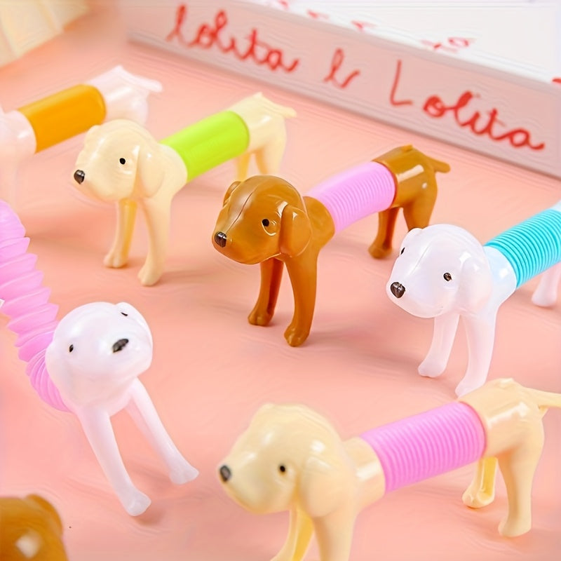 22pcs Stretchable Toy Puppies Bulk Set Assorted Shapes & Colors Stretch Dog Fidget Toys for Kids Classroom Prizes Party Bag Fillers Birthday Gifts Table Decorations – Random Style