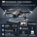Pro 8K EIS Drone with 2-Axis Mechanical Gimbal, Optical Zoom, 5G Transmission, 4.5" Screen Remote, 40-Min Battery Life, 11811ft Control Range – Professional Aerial Camera Drone for Adults