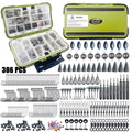 Fishing Lure Kit 306PCS & 84PCS – Complete Tackle Box with Hooks, Sinkers, Bobbers, Jigs, Beads, Swivels & Snaps | Freshwater Fishing Accessories Set for Bass Trout Carp