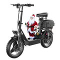 749W Electric Scooter with Seat & Rear Trunk - 48V 18Ah Battery Up to 25 Miles Range, 3-Speed Commuter E-Scooter, Dual Disc Brakes, Key-Lockable Detachable Trunk | Adults City Commuter