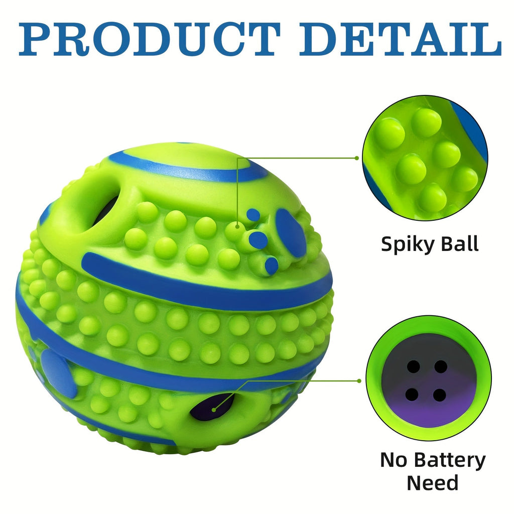 Interactive Dog IQ Training Ball Toy with Voice - Pet Puzzle Ball for Mental Stimulation, Slow Feeder Intelligence Toy for Small Medium Large Dogs, Boredom Buster Enrichment Activity Ball