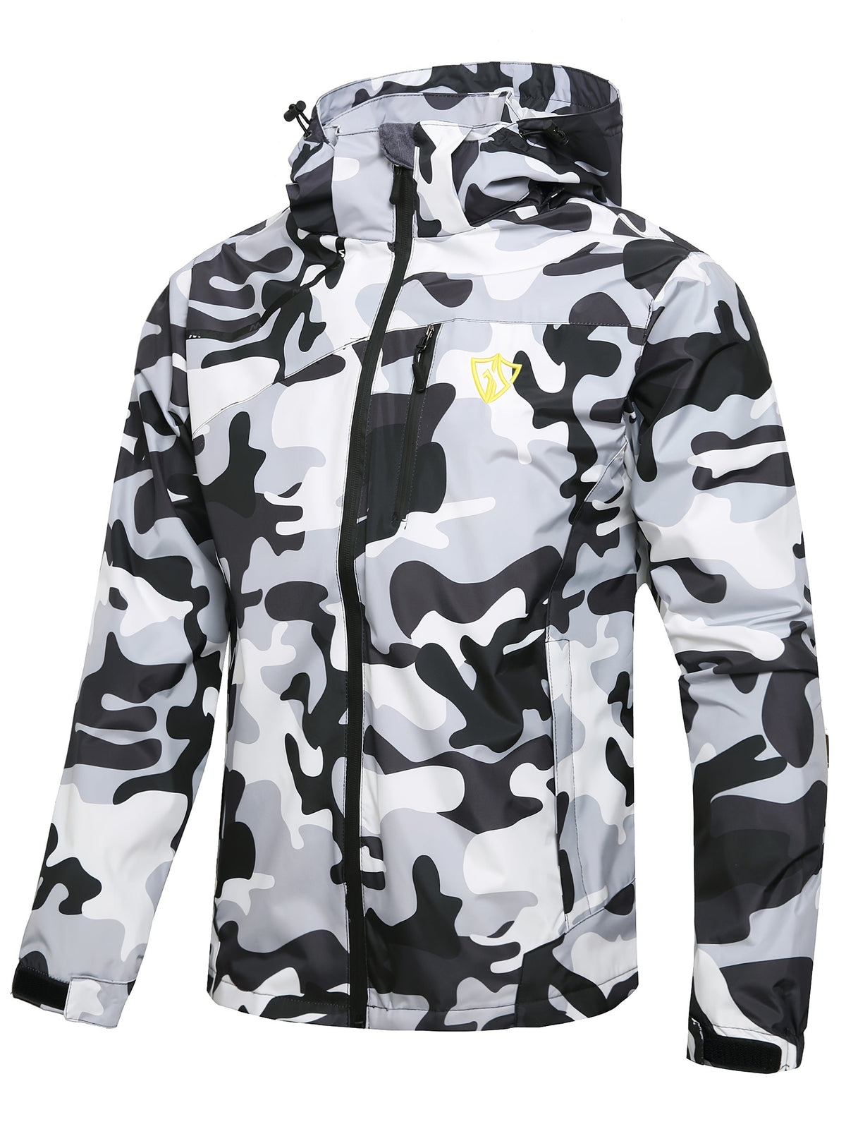 Men's Waterproof Windproof Rain Jacket with Hood – Lightweight Packable Raincoat for Hiking Outdoor Travel S-XXXL Multiple Colors