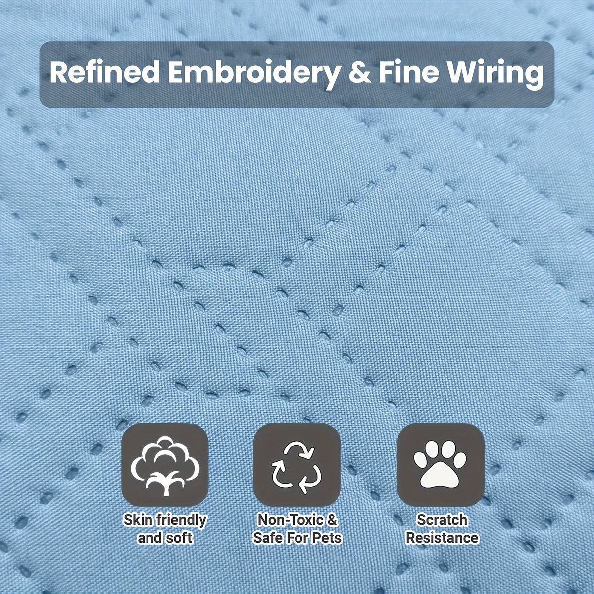 Pet Cooling Mat - Ultra-Soft Sweat-Absorbent Surface, Instant Cooling All-Day Comfort, 5 Sizes for Small Medium Large Cats & Dogs, Durable & Portable, All-Season Use