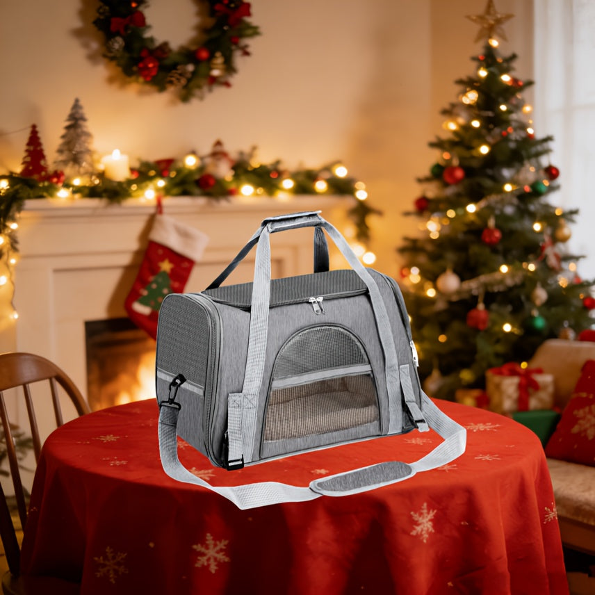 Cat Carrier Backpack Foldable & Ventilated – Airline Approved Pet Travel Bag with Secure Anti-Escape Zipper, Spacious Collapsible Design for Cats & Small Dogs, Breathable Car & Plane Travel Carrier