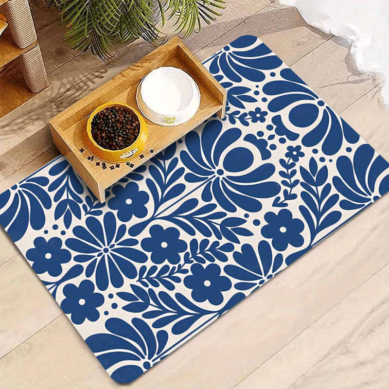 Absorbent Pet Feeding Mat for Dogs & Cats – Quick-Dry Splash-Proof Non-Slip Washable Food Bowl Mat, Durable & Easy to Clean, Perfect for Messy Eaters – Ideal Gift for Pet Owners, 11.8x17.7 Inch