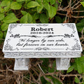 Personalized Memorial Garden Stone – Outdoor Bench Plaque for Humans, Dogs & Cats, Sympathy Gift for Loss of Loved One or Pet, Decorative Garden Memorial Marker
