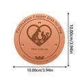 Pure Copper Dog Water Bowl Purification Disk 3.94" - Reusable Copper Bowl Insert for Dogs & Pets Water Purification - Battery-Free Natural Pet Water Cleaner Accessory for Dog Water Bowls
