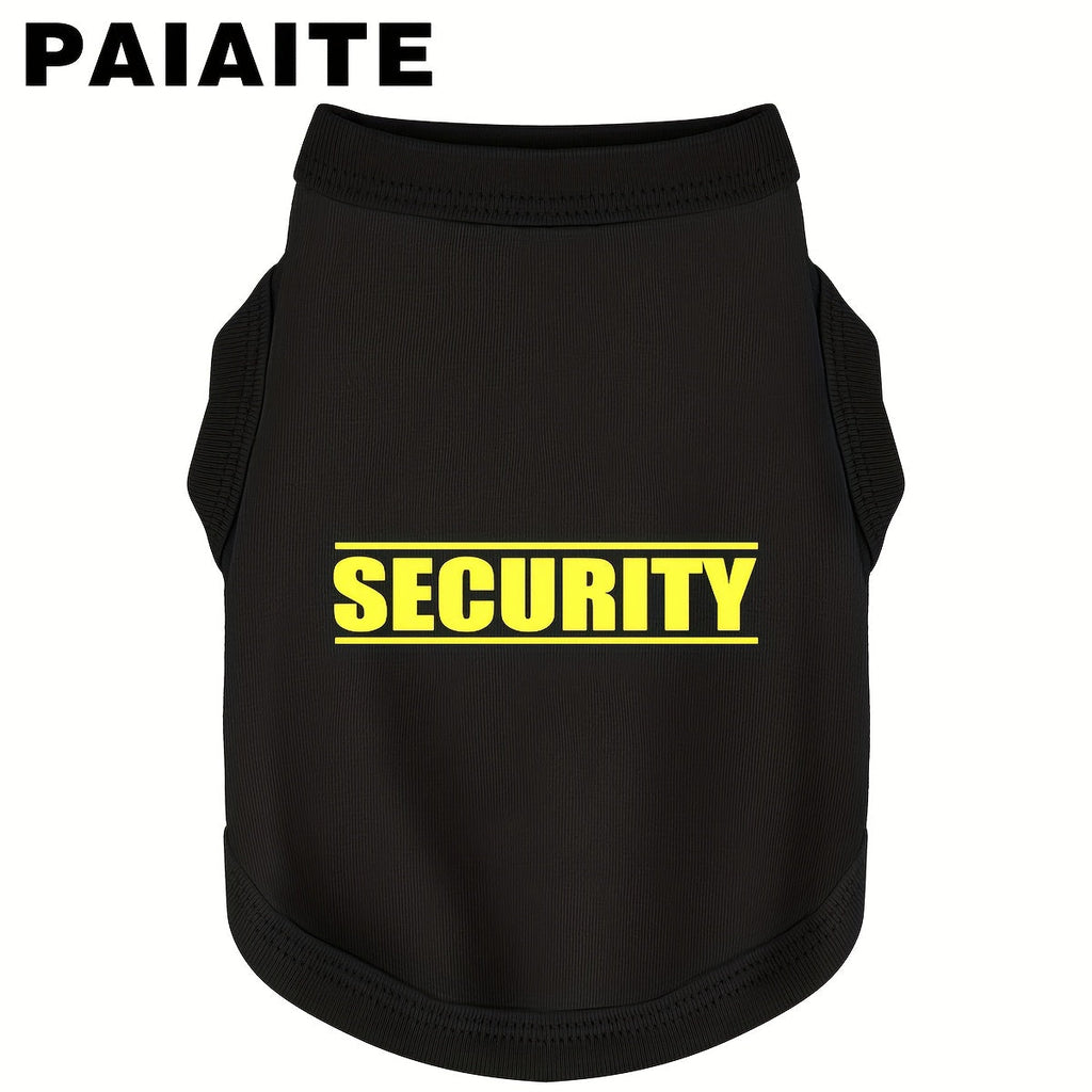 Funny Security Dog Shirt Vest – Soft Lightweight Breathable Graphic Dog T-Shirt for Small Medium Dogs, Cozy Canine Everyday Wear & Pet Costume