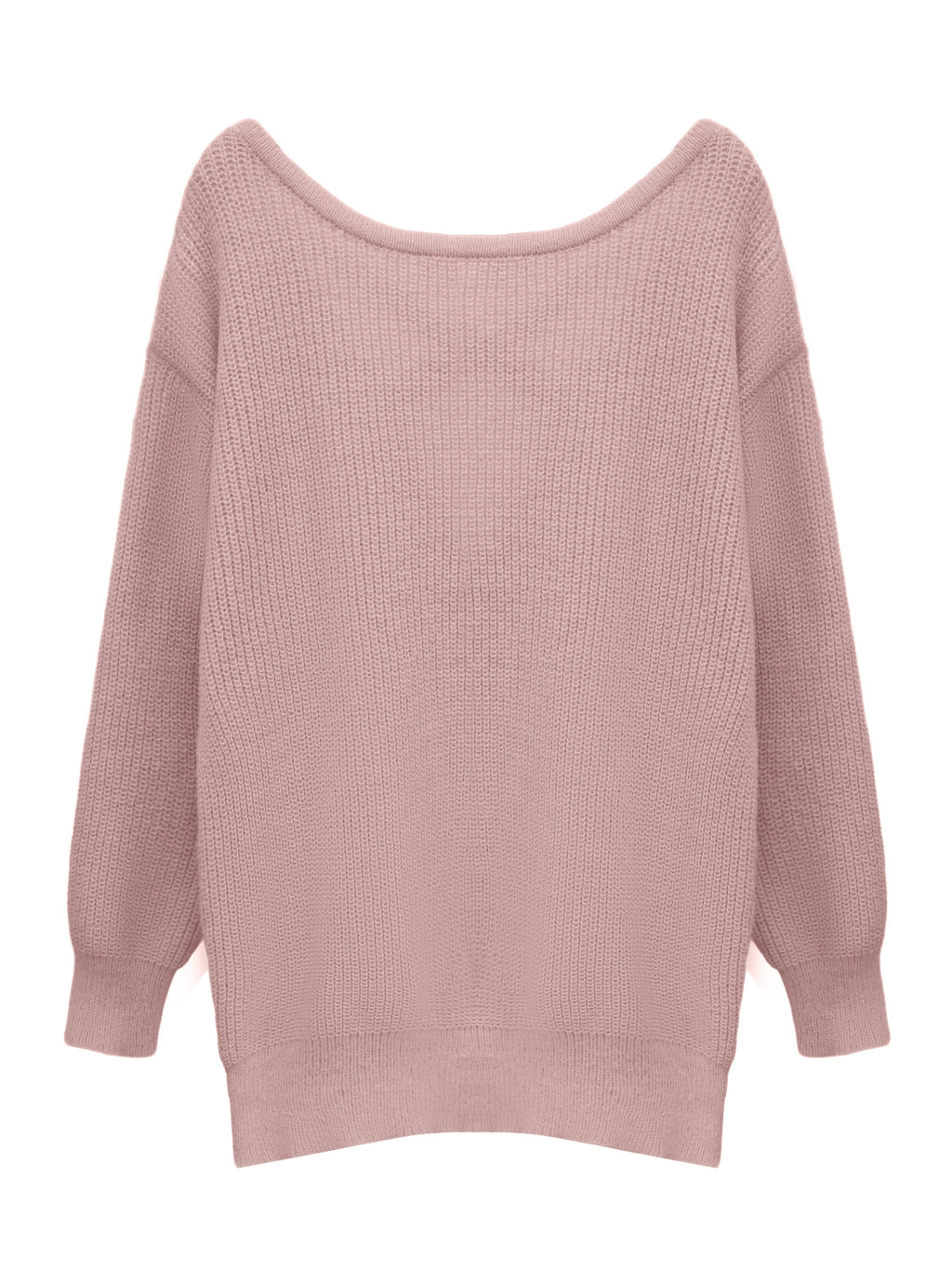 Women's Cross-Back Cutout Knit Dress Y2K Style Hollow Out Bodycon Pink Solid Color Fall Winter XS S M L XL XXL