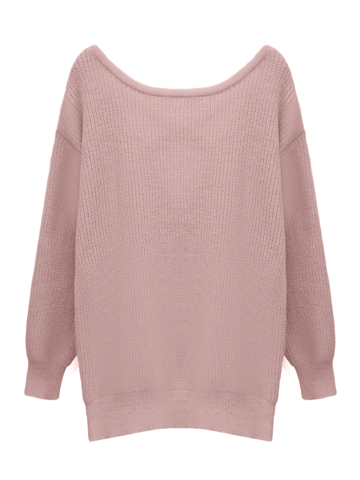 Women's Cross-Back Cutout Knit Dress Y2K Style Hollow Out Bodycon Pink Solid Color Fall Winter XS S M L XL XXL