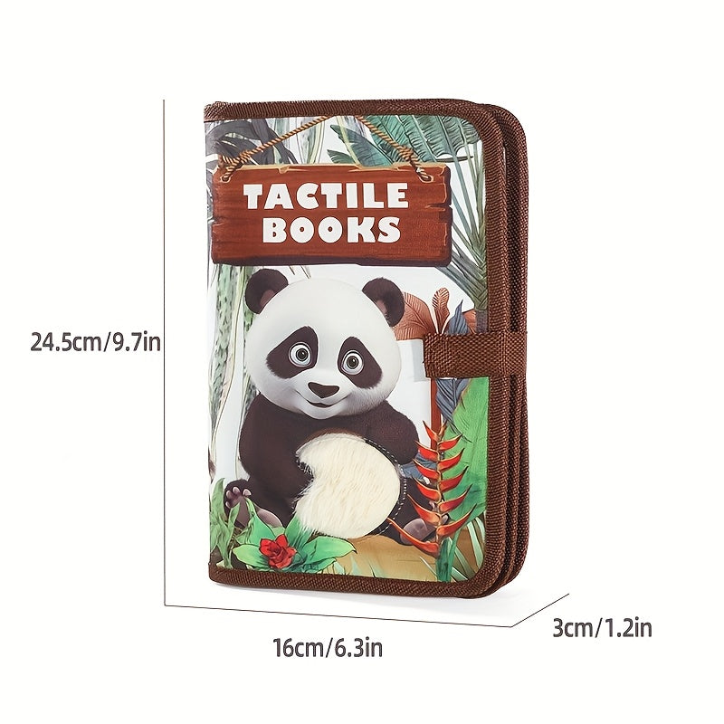 Animal Touch & Feel Book for Toddlers – Interactive Tactile Sensory Learning Book with Rip-Resistant Polyester Pages – Wildlife, Dinosaurs & Farm Animals – Cognitive Development Gift for Babies & Preschool Kids Ages 0-3