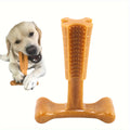 T-Shaped Dog Dental Chew Toy – Durable Non-Splintering Plastic Chew Toy with Textured Ridges & Ergonomic Grip for Aggressive Chewers, Teething Puppies & Adult Dogs, Teeth Cleaning Dog Toy