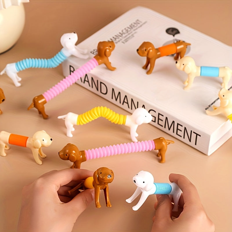 22pcs Stretchable Toy Puppies Bulk Set Assorted Shapes & Colors Stretch Dog Fidget Toys for Kids Classroom Prizes Party Bag Fillers Birthday Gifts Table Decorations – Random Style