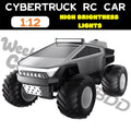 RC Monster Truck Toy 1:12 Scale 2.4GHz 4WD All Terrain Remote Control Car with LED Lights Realistic Sound Effects Ergonomic Grip Off-Road Vehicle for Kids Adults