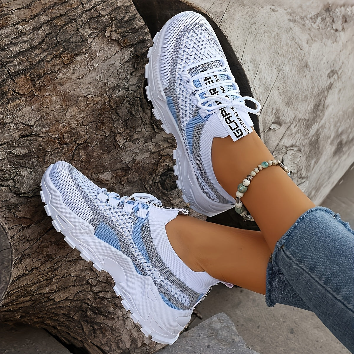 Women's Casual Low-Top Sneakers with Thick PVC Sole – Breathable Lightweight Tennis Shoes for Gym, Running & Everyday Wear | Women's Sports Shoes Sizes US 5-10 in Green, Black, Pink & Blue