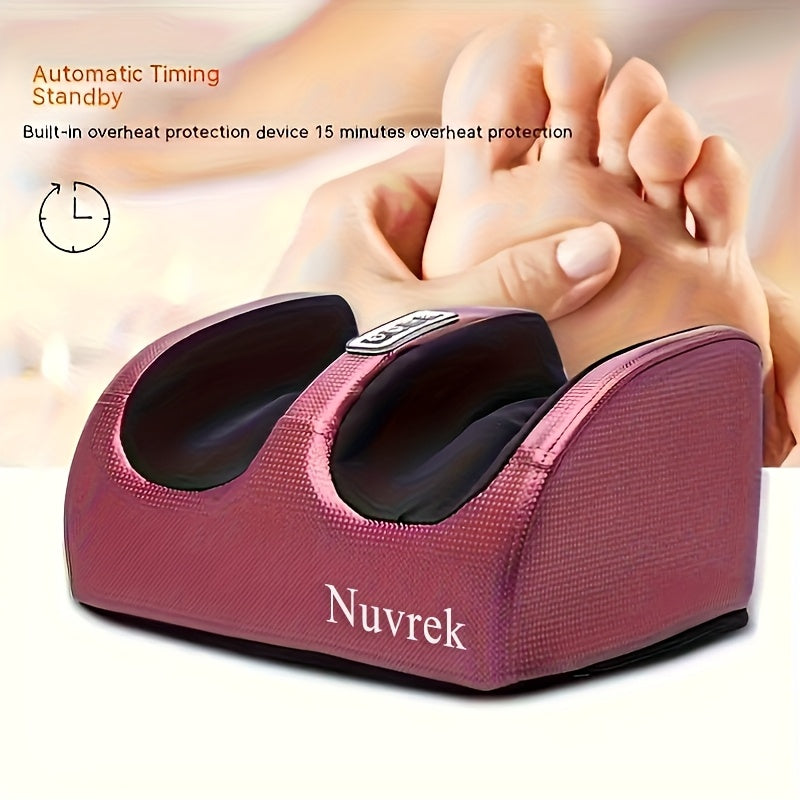 Foot Massager Machine with Heat for Circulation & Relaxation – Shiatsu Deep Kneading, Air Compression, Electric Foot Massager, Father's Day Mother's Day Gift