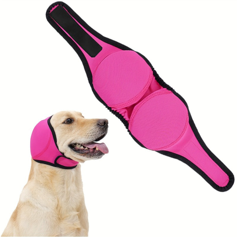 Dog Ear Muffs for Noise Reduction – 2-Pack Adjustable Anti-Anxiety Dog Headgear, Soundproof Ear Protection for Small to Medium Dogs, Calming Gear for Thunderstorms, Fireworks & Loud Environments, S/M/L