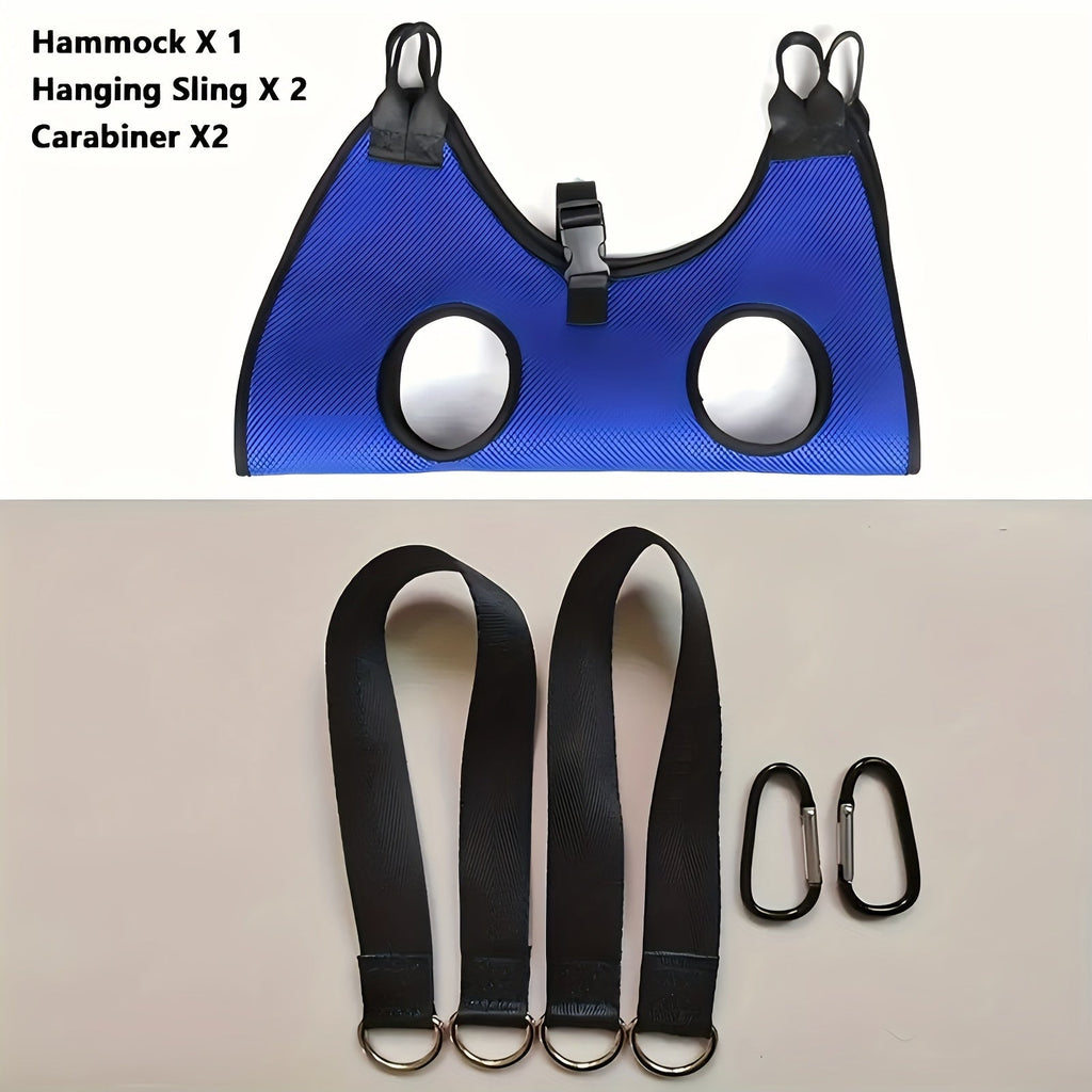 Pet Grooming Hammock for Dogs & Cats - Hanging Restraint Bag for Nail Trimming, Bathing & Ear Eye Care - Adjustable Cat Dog Grooming Hammock for Small Medium Pets (S & L Size)