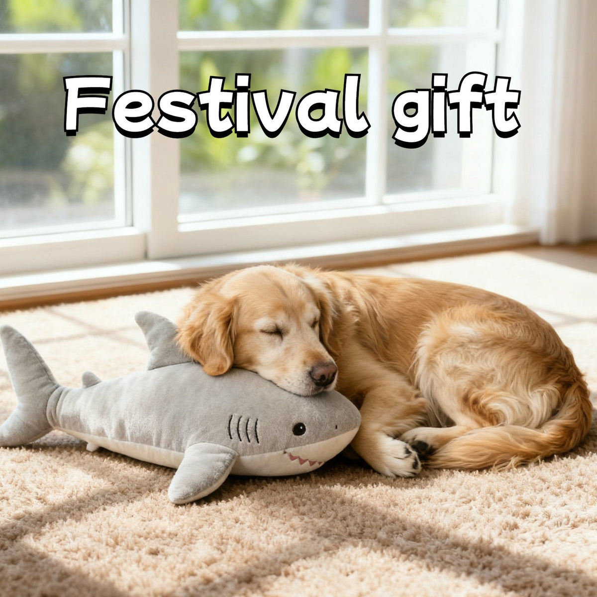 45cm Plush Shark Dog Toy – Colorful Tie-Dye Stuffed Shark Companion Toy for Cats and Dogs, Soft Washable Plush Pet Toy Available in Multiple Colors, Perfect Holiday & Birthday Gift for Pet Lovers