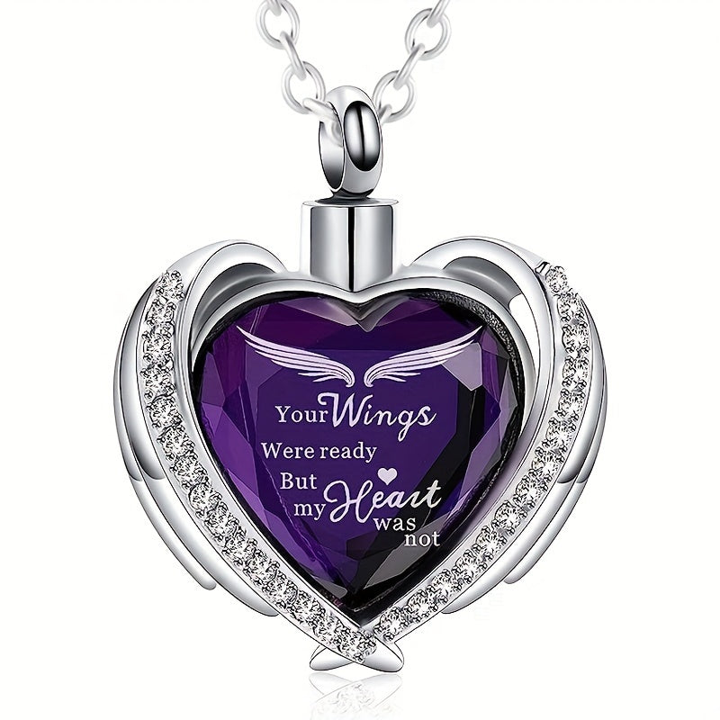 Stainless Steel Cremation Ash Necklace - Memorial Pendant Urn for Human & Pet Ashes, Keepsake Jewelry for Loss of Loved One, Elegant Sympathy Gift for Men & Women