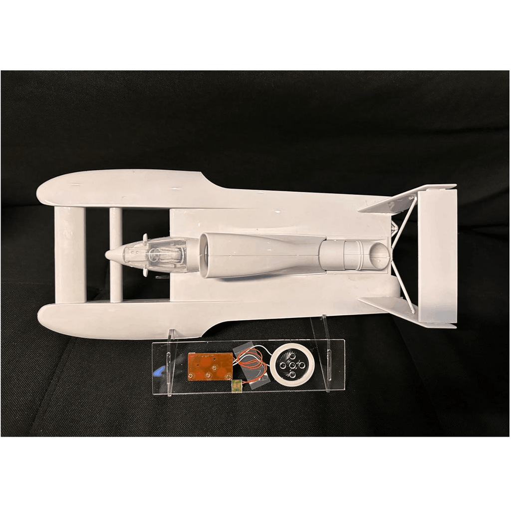 1/25 Scale Oh Boy Oberto Unlimited Hydroplane Boat Plastic Model Kit – 51 Pieces, Acrylic Display Stand with Sound Chip, Paints, Glue, Brushes & Water-Slide Decals, Collector Gift for Hydroplane Fans