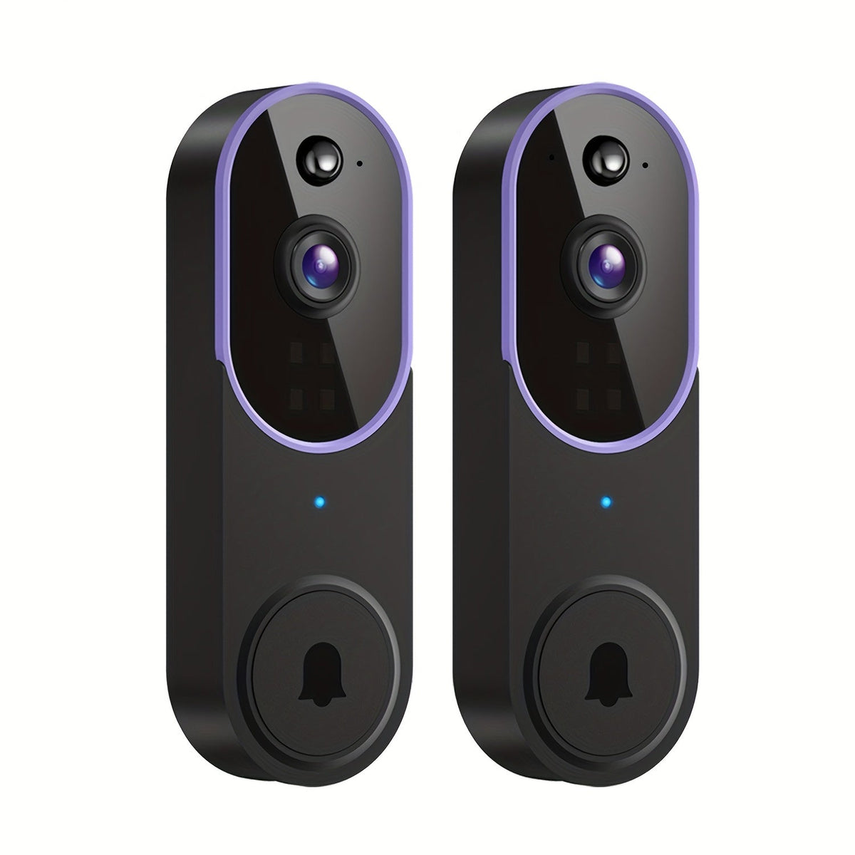 Wireless Doorbell Security Camera 1080P HD | 166° Panoramic View, Auto Tracking, Night Vision, Spotlight, Two-Way Audio, Person & Vehicle Detection, 2.4G WiFi – 1pc or 2pcs
