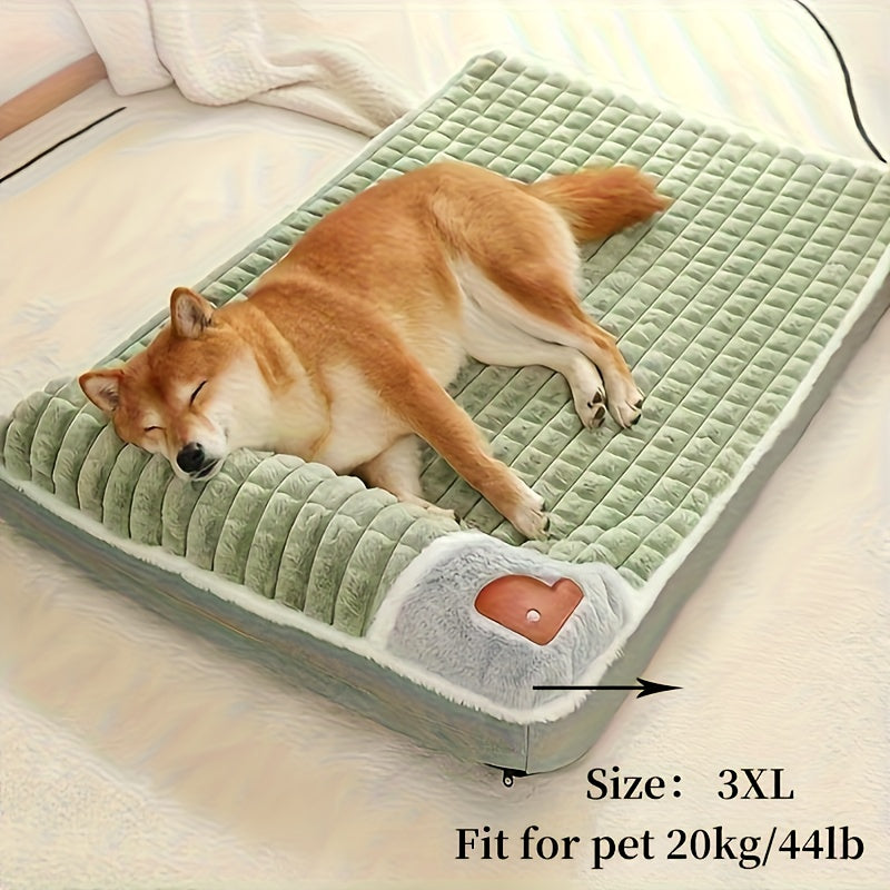 Thickened Cat Dog Bed - Washable Detachable Pet Sofa Sleeping Pad for Cats & Dogs, Extra Large Size Available, Non-Slip Bottom, Cozy Plush Mat for Indoor Pets