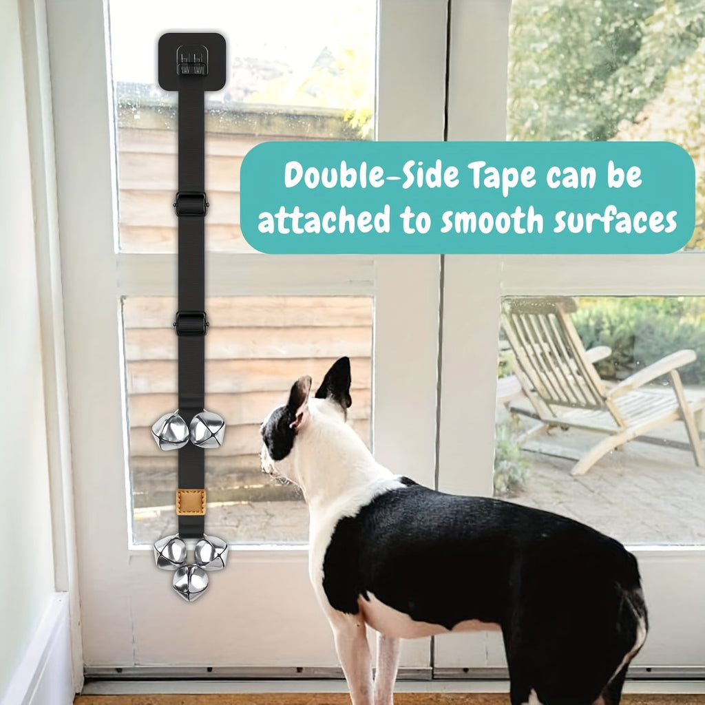 Dog Potty Training Bells for Door – Adjustable Height Doorbell for Dogs to Go Outside, No Battery Needed, Durable Pet Door Bell for Housetraining Puppies & Dogs, Single or Double Pack, Multiple Colors
